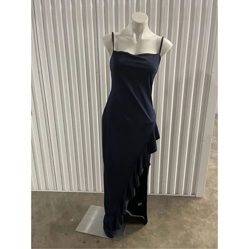 SHEIN size large formal dark blue dress